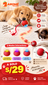 PELOTA ANTI ESTRES INTERACTIVA - PARA MASCOTAS