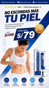 Crema reparadora para cicatrices