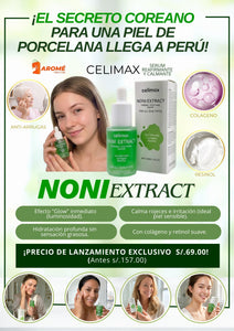 CELIMAX- NONI EXTRACT (sérum hidratante y antioxidante que calma, nutre y mejora la textura de la piel.)