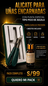 Alicate de acero + Gel Anestek