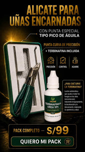 Alicate de uñas encarnadas +terbinafina