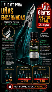 Pack uñero pro  + Anestek GRATIS